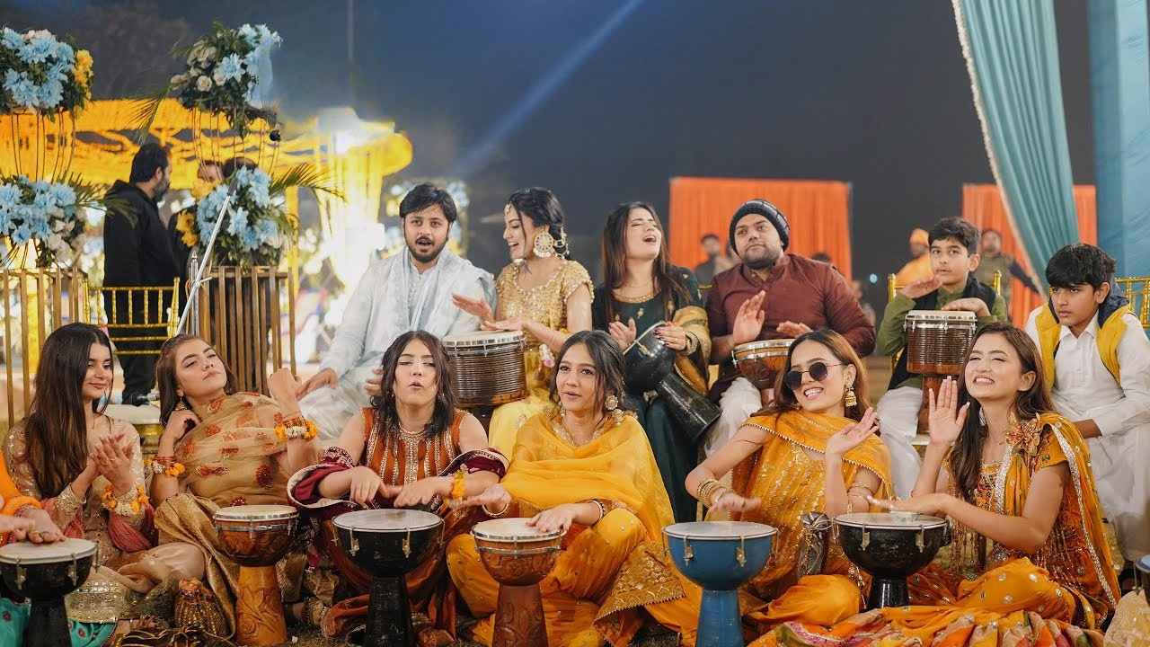 Iqra Kanwal, Areeb Pervaiz, Rabia Faisal, Ducky Bhai, Hira Faisal, Aroob Jatoi, Fatima Faisal, Zainab Faisal, Haider Jamil founder of Drum Circle Pakistan Band