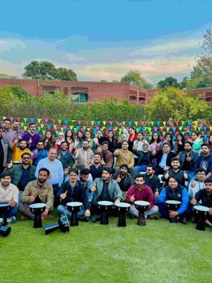 Drum Circle Pakistan team building session at IGI General Insurance Office for employees, corporate event